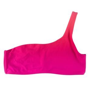 Surf Style Pink Ombre One Shoulder Bikini Top Size XL